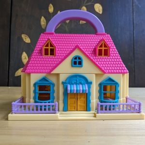Vintage Blue Box Toys Tiny Dreams Carry Along Dollhouse 90s Polly Pocket